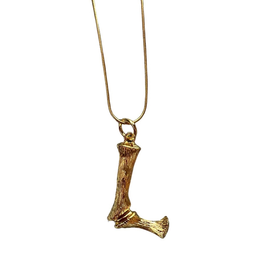 Focalook L Initial Necklace